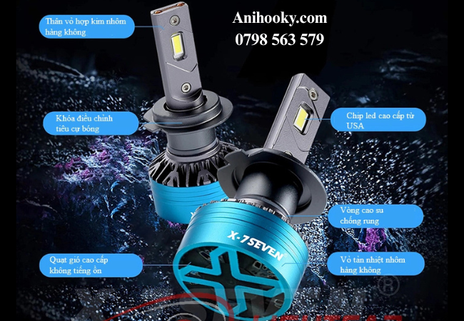 Bóng đèn LED H7 có tính năng chống nước, chống bụi giảm thiểu nguy cơ chập điện, đoản mạch, cháy nổ Bóng đèn LED H7 có tính năng chống nước, chống bụi giảm thiểu nguy cơ chập điện, đoản mạch, cháy nổ