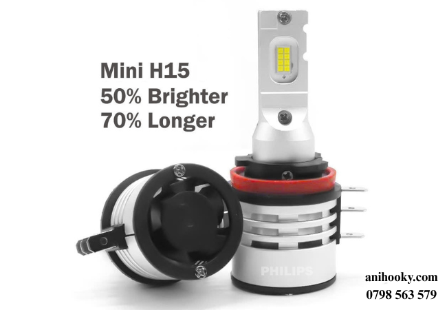 LED Philips có cường độ sáng cao vượt trội so với đèn halogen truyền thống LED Philips có cường độ sáng cao vượt trội so với đèn halogen truyền thống