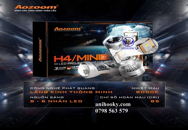 bóng đèn LED H4 Aozoom F2 bóng đèn LED H4 Aozoom F2