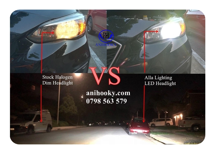 đèn halogen ánh sáng yếu hơn so với đèn led đèn halogen ánh sáng yếu hơn so với đèn led