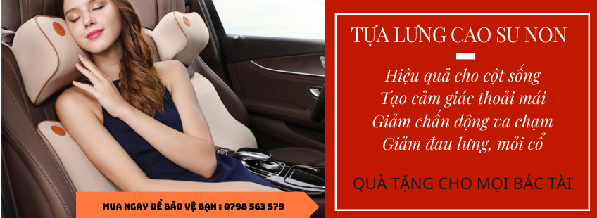 Tựa lưng cao su non ô tô