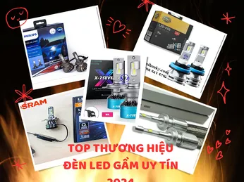 Top những thương hiệu bóng đèn LED gầm ô tô uy tín năm 2024