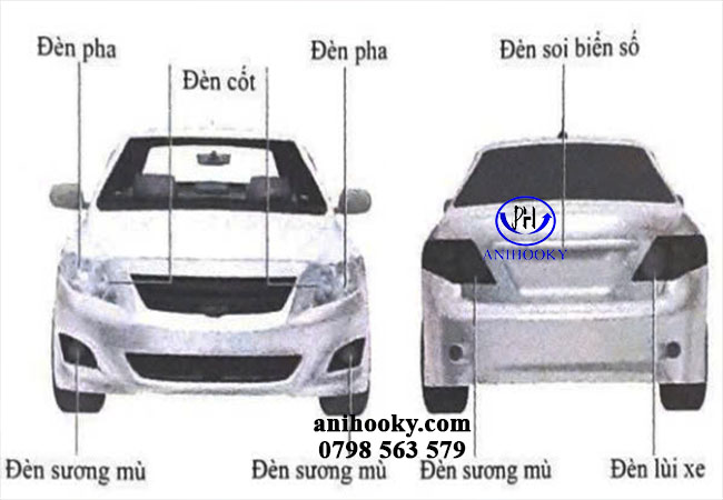 vị trí đèn led ô tô trên xe được phép sử dụng theo quy định pháp luật vị trí đèn led ô tô trên xe được phép sử dụng theo quy định pháp luật