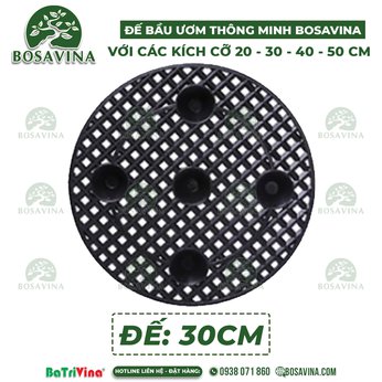 Cỡ 30cm - Đế Bầu Ươm Thông Minh - Bầu Nhựa Dưỡng Cây BoSaVina - Có các cỡ 20 - 30 - 40 - 50 cm