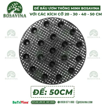 Cỡ 50cm - Đế Bầu Ươm Thông Minh - Bầu Nhựa Dưỡng Cây BoSaVina - Có các cỡ 20 - 30 - 40 - 50 cm
