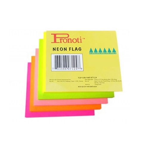 Giấy note neon PRONOTI 30233, 3x2 (7.6x5.1cm)