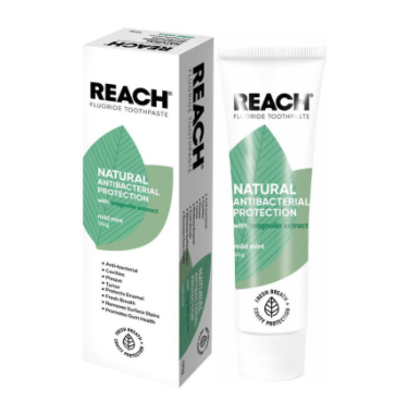 Kem đánh răng kháng khuẩn Reach Flouride Fresh Mint 120g