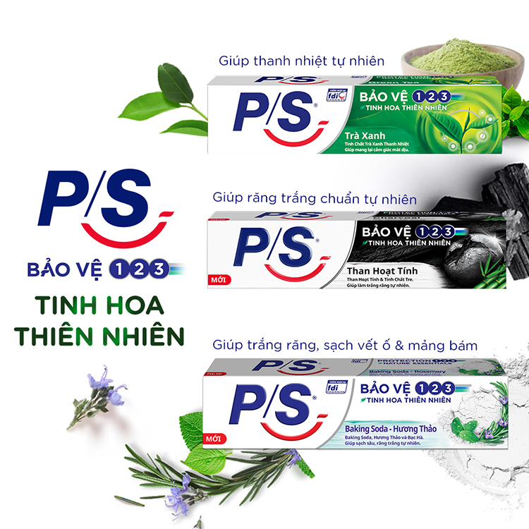 Kem Đánh Răng P/S Than Hoạt Tính 180g