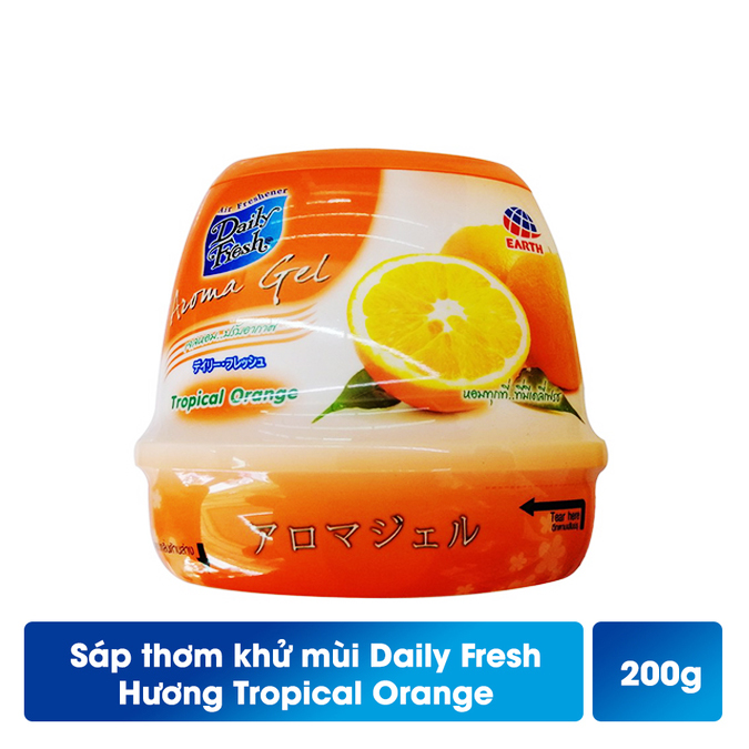 Sáp thơm khử mùi AROMA - hương cam 200g