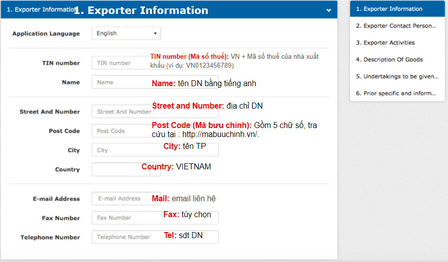 REX (Registered Exporter)