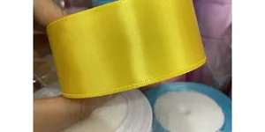 DÂY RUY BĂNG ĐỎ VIỀN VÀNG TRANG TRÍ THÔNG NOEL, GẮN HỘP QUÀ TẶNG