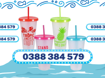 Ly Nhựa Đựng Chè 3 Màu – Sang Trọng, Bán Sỉ Giá Rẻ