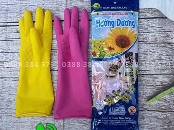 Găng tay cao su Nam Long – Bám chắc, bảo vệ da tay, bền dùng cho gia dụng & dịch vụ