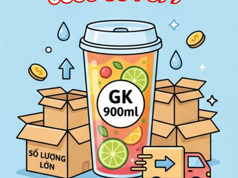 Ly Nhựa GK 900ml, 360ml, 500ml, 700ml, 800ml Đóng Gói Tiện Lợi Cho Đơn Hàng Số Lượng Lớn