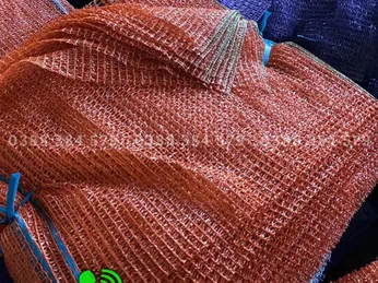 Lưới Nhựa Nông Sản Màu Cam | Túi Lưới Đựng Tỏi, Trái Cây | Giá Sỉ