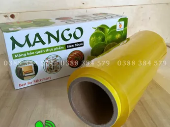 Màng bọc thực phẩm MANGO 30cm (400 & 412) – Chính hãng, an toàn thực phẩm