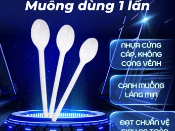 Tổng Kho Sỉ Muỗng Nhựa Dùng 1 Lần TPHCM - Giá Tận Gốc, Giao 2H
