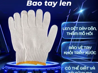 Tổng Kho Sỉ Bao Tay Bảo Hộ TPHCM - Len Muối Tiêu & Nhúng Sơn Giá Rẻ