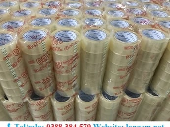 BÁN BĂNG KEO ĐÓNG GÓI HÀNG BÁM DÍNH CHẮC, CUỘN ĐỦ MÉT