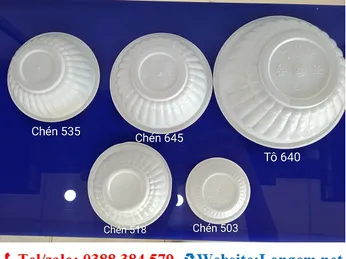 CHÉN NHỰA ĐỦ SIZE: 355, 518, 645, 503 – CHÉN DÙNG 1 LẦN GIÁ SỈ