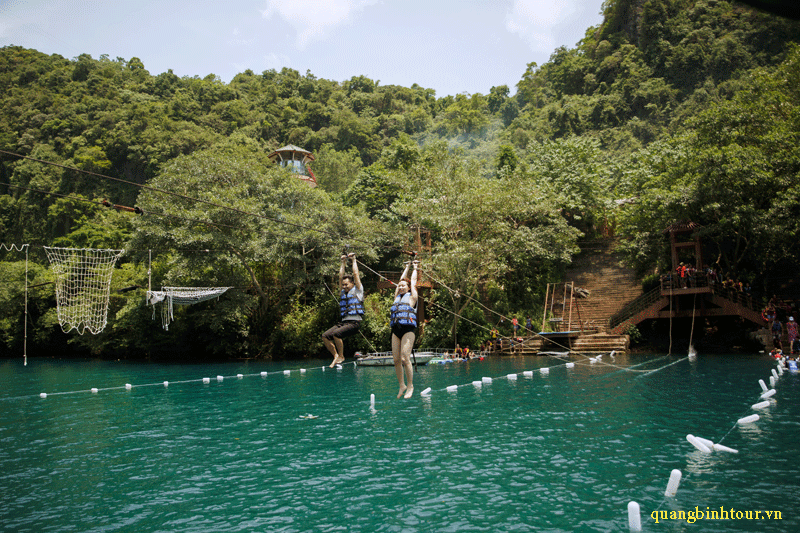 Tour Động Thiên Đường - zipline sông Chày Hang Tối