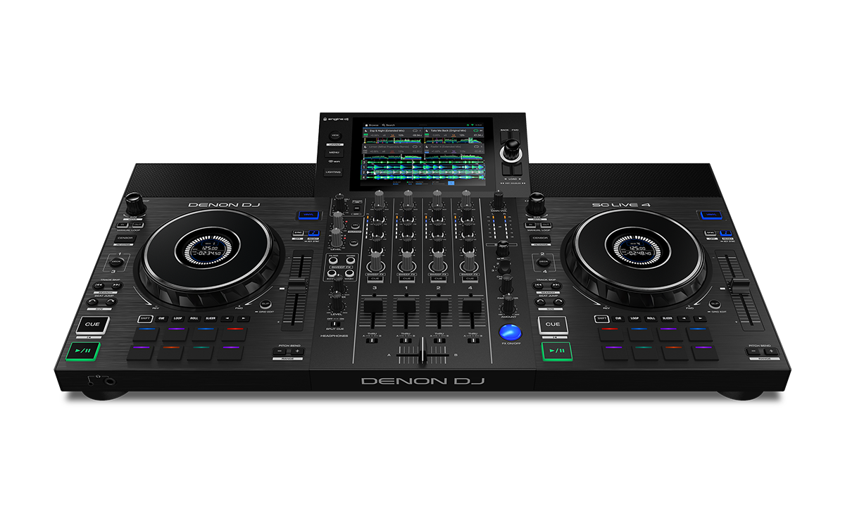 DENON DJ SC LIVE 4 - Thiết bị DJ sự kiện chuyên nghiệp độc lập 4 kênh với loa kiểm âm
