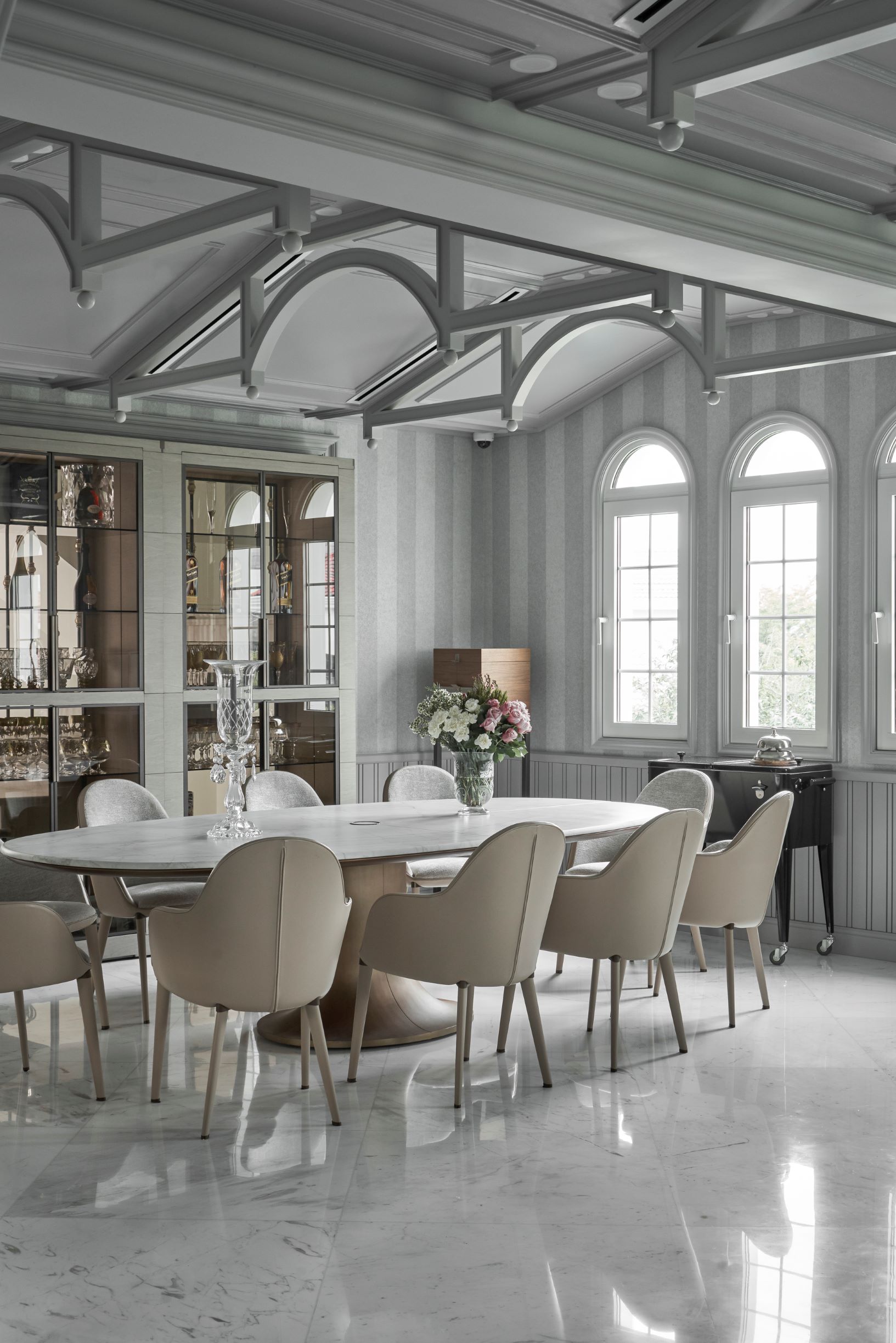 Phòng ăn- Thi công biệt thự cổ điển công ty Kiến Trúc Xanh Phòng ăn- Thi công biệt thự cổ điển công ty Kiến Trúc Xanh