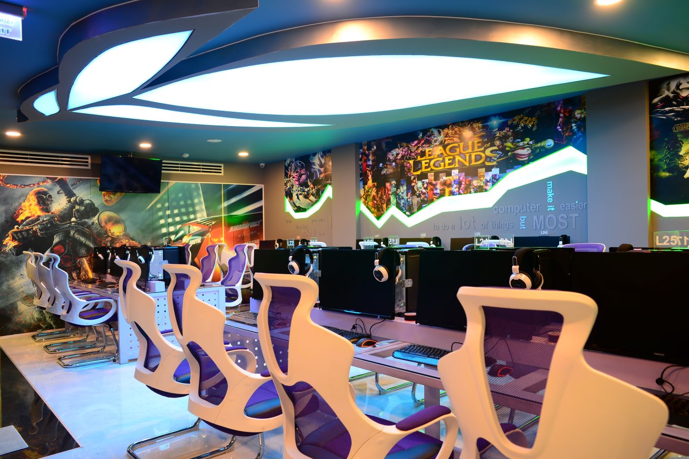 Thiết kế thi công nội thất trung tâm Game Thiết kế thi công nội thất trung tâm Game