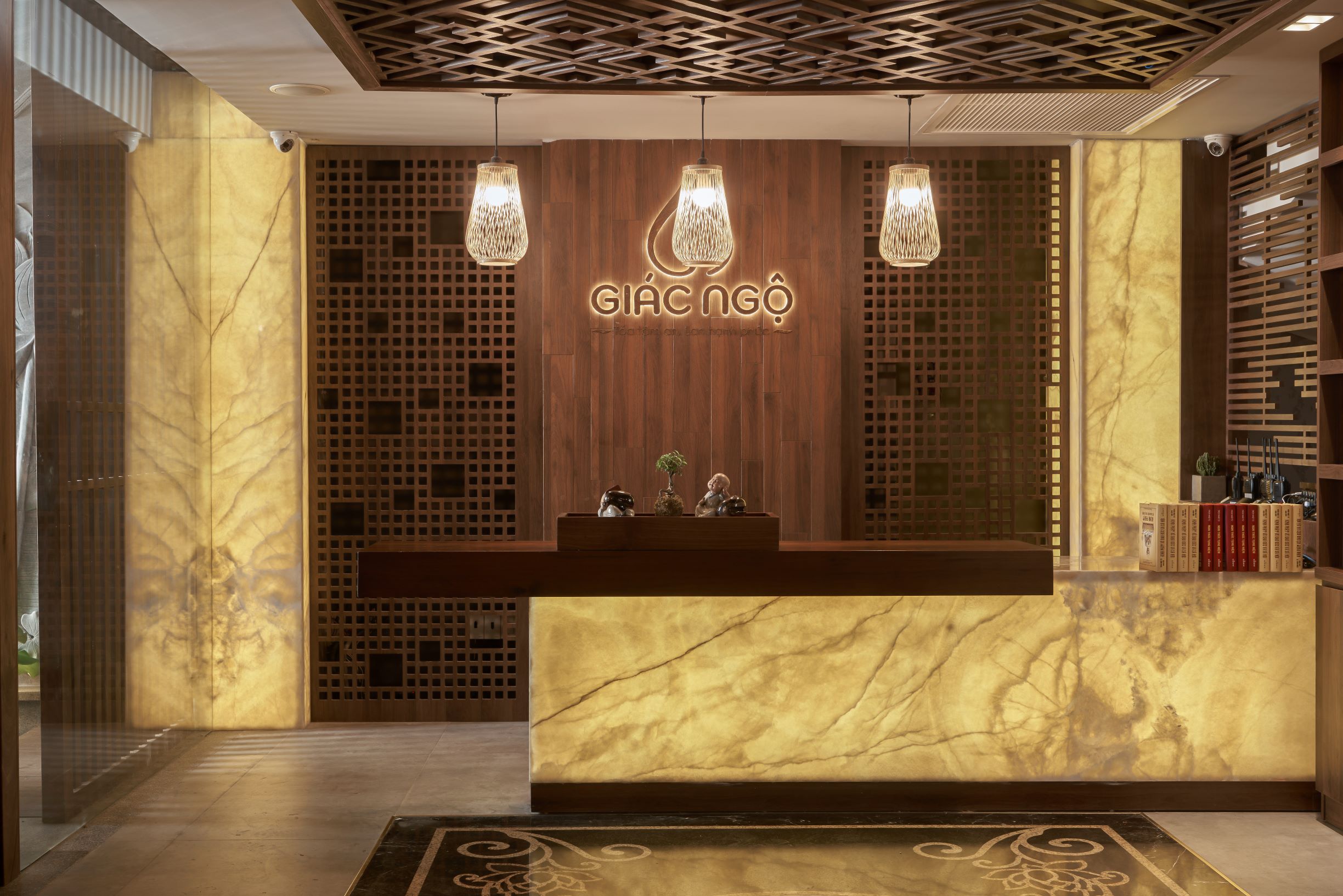 thiết kế và thi công nhà hàng chay- sảnh chính thiết kế và thi công nhà hàng chay- sảnh chính