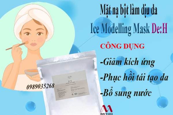 Mặt nạ làm dịu da, phục hồi da tổn thương Ice Modelling Mask De:H