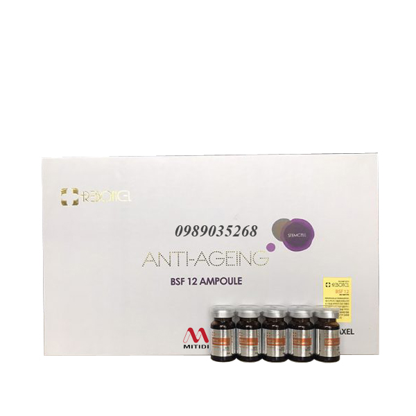 Tế bào gốc trị sẹo Reborncell Anti Ageing BSF12 Premium Ampoule dành cho da dầu