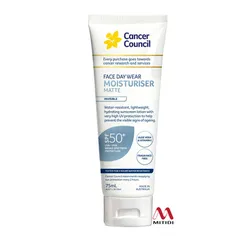 Kem chống nắng Cancer Council Face Day Wear Moisturiser Matte SPF 50+