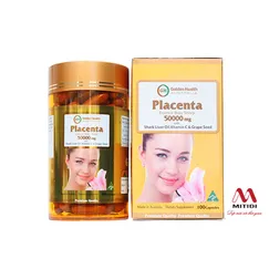 Viên uống nhau thai cừu Placenta 50000mg Golden Health của Úc