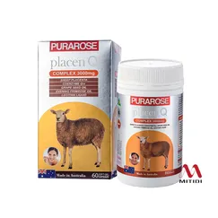 Viên uống nhau thai cừu Purarose Placenta Q Complex 3000mg 60 viên