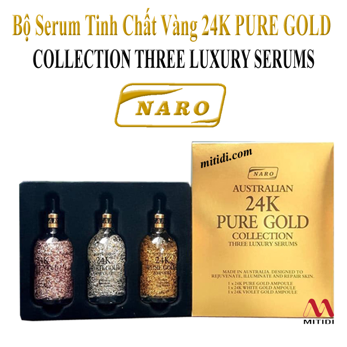 Set serum vàng Naro Serum Naro tinh chất vàng 24k pure gold collection three luxury serums 03.jpg (254 KB)