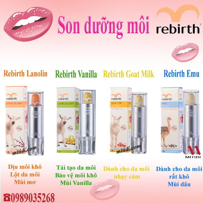 Son dưỡng môi nhau thai cừu Rebirth son dưỡng môi cừu rebirth.jpg (354 KB)