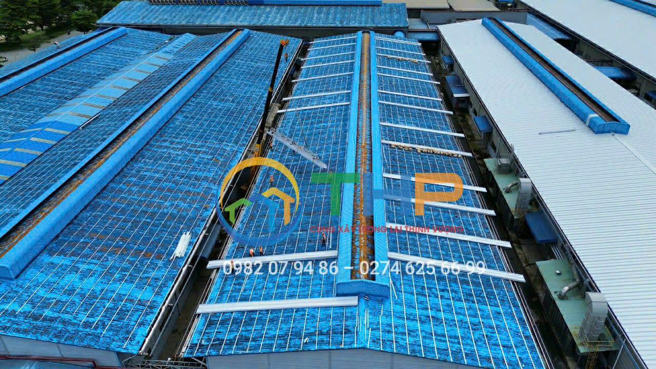 Tôn Seamlock - thay mái nhà xưởng Tôn Seamlock - thay mái nhà xưởng