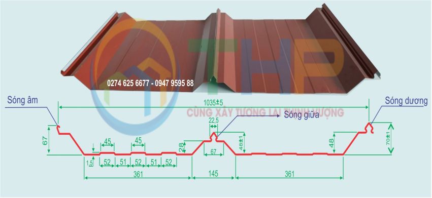 Đặc tính của tôn Seam lock