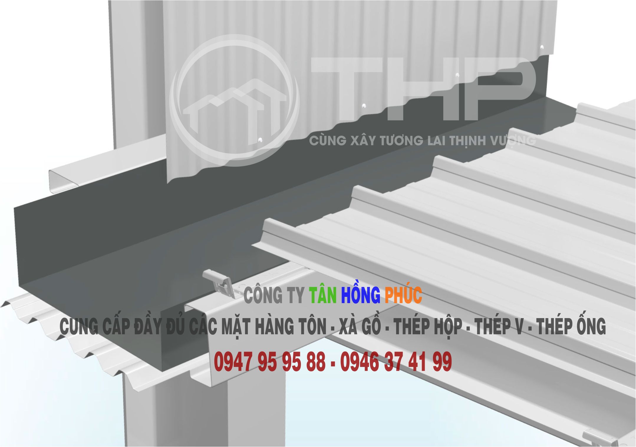 máng xối biên cho nhà xưởng