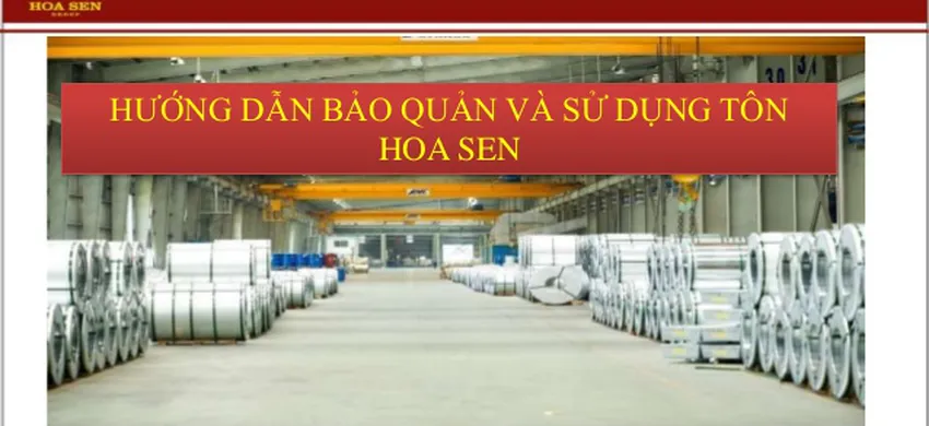 Hướng dẫn sử dụng và bào quản tôn Hoa Sen