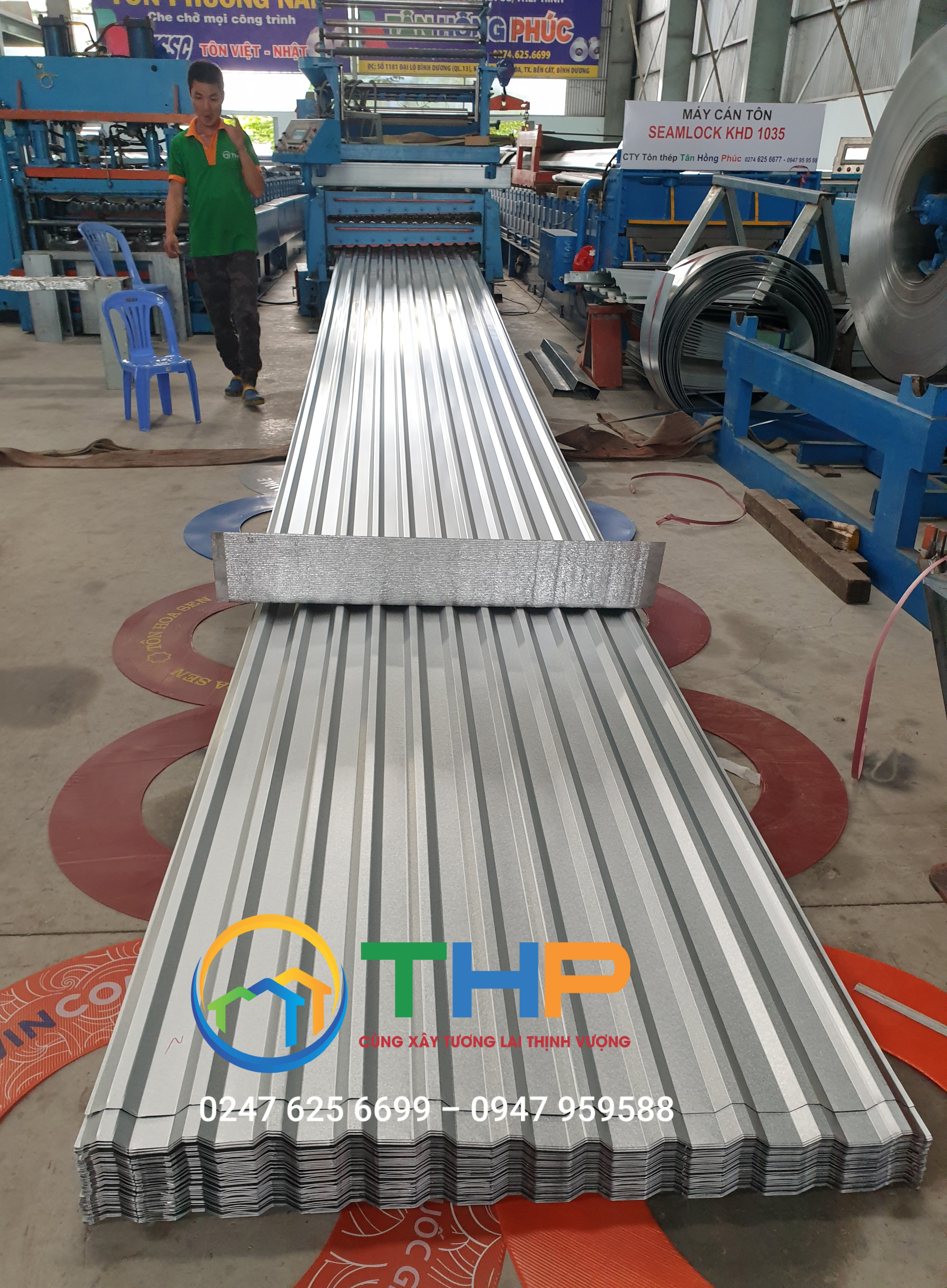 ở Bình Dương, nhận gia công cán tôn 11 sóng