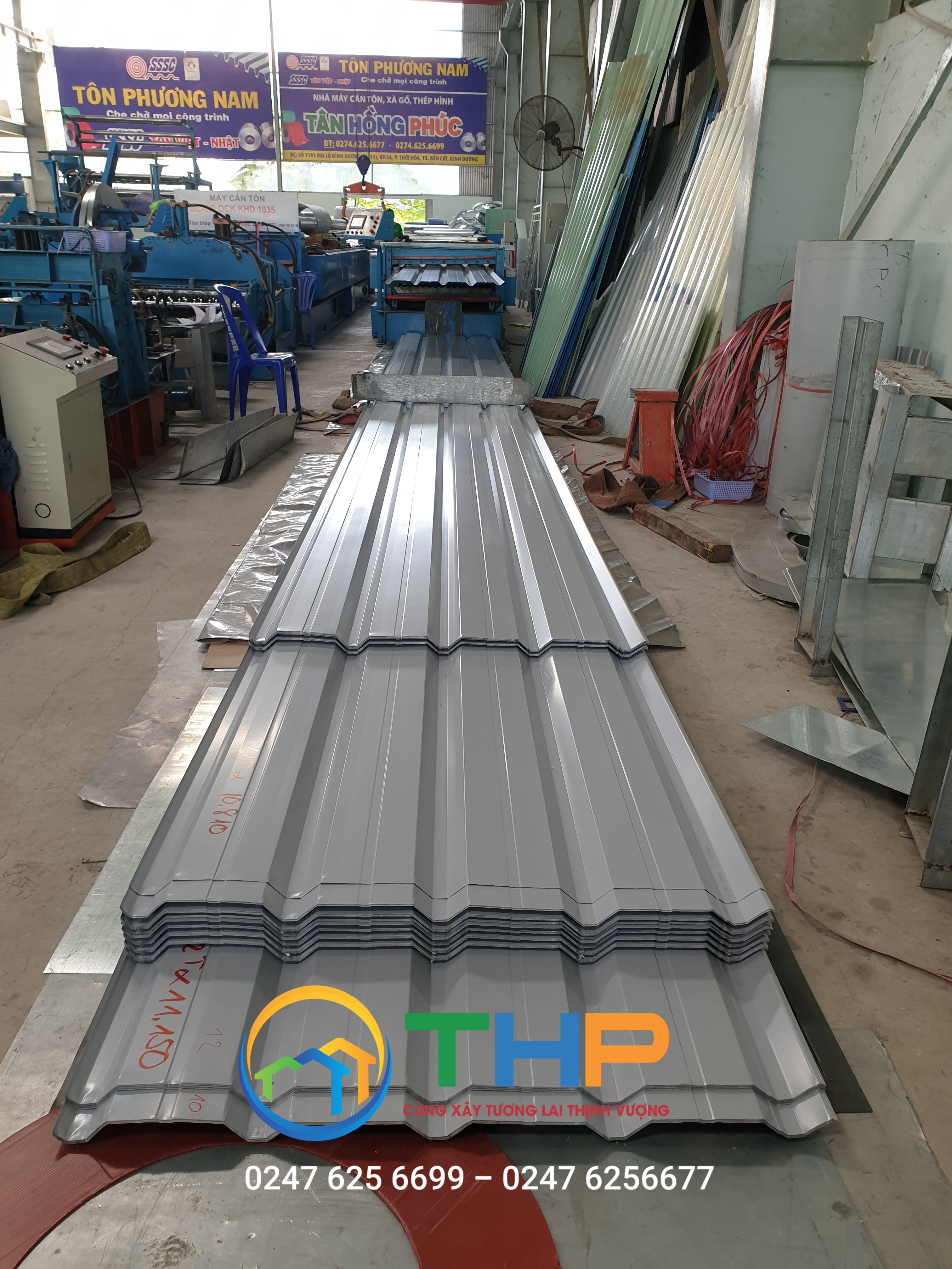 Tôn 5 sóng lợp mái nhà xưởng