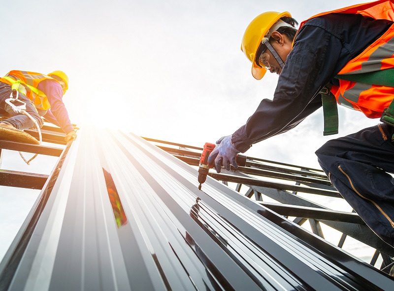 Tôn 8 sóng lợp mái và vách cho nhà tiền chế