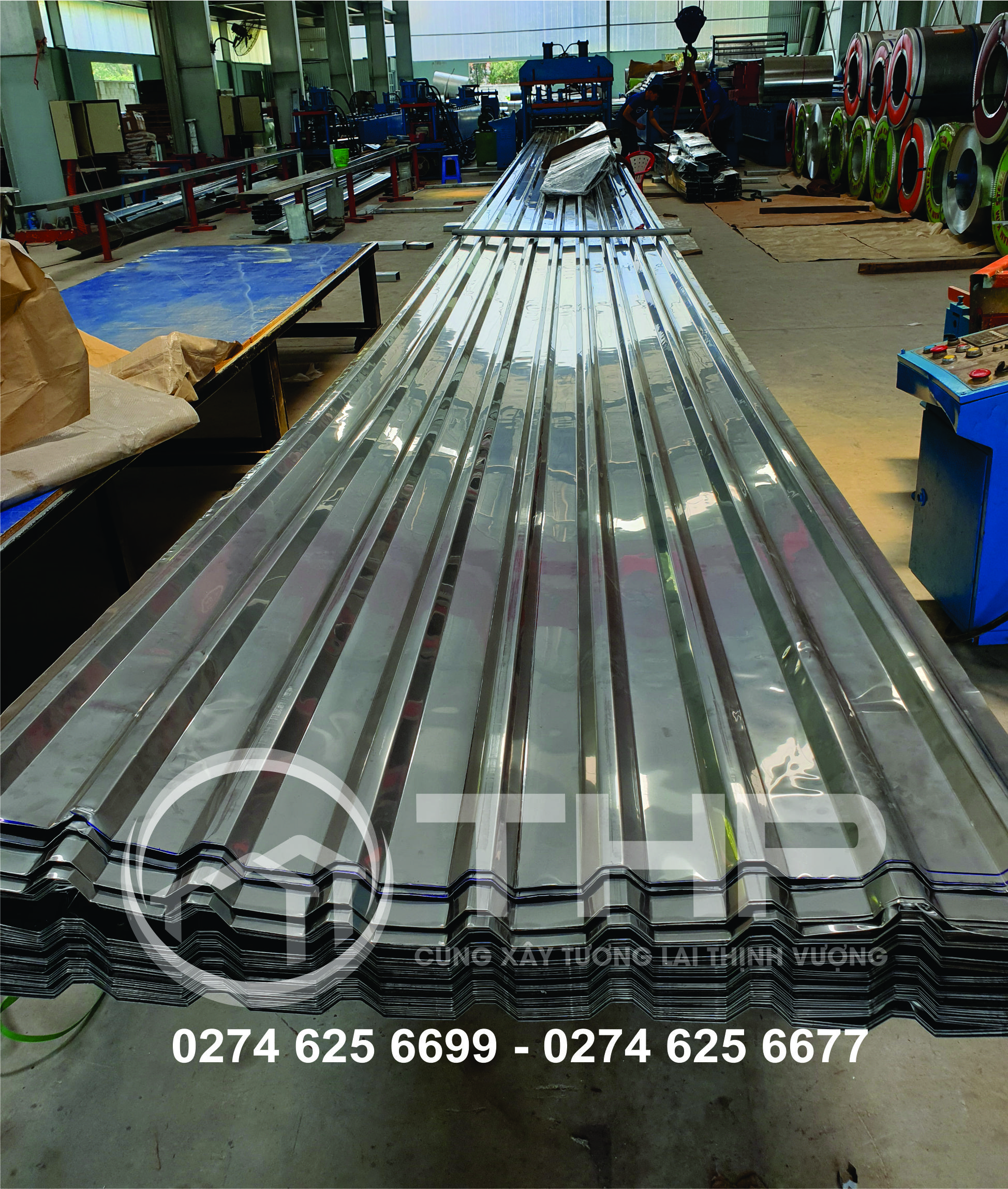 Giá thành của tôn lợp mái nhà công nghiệp