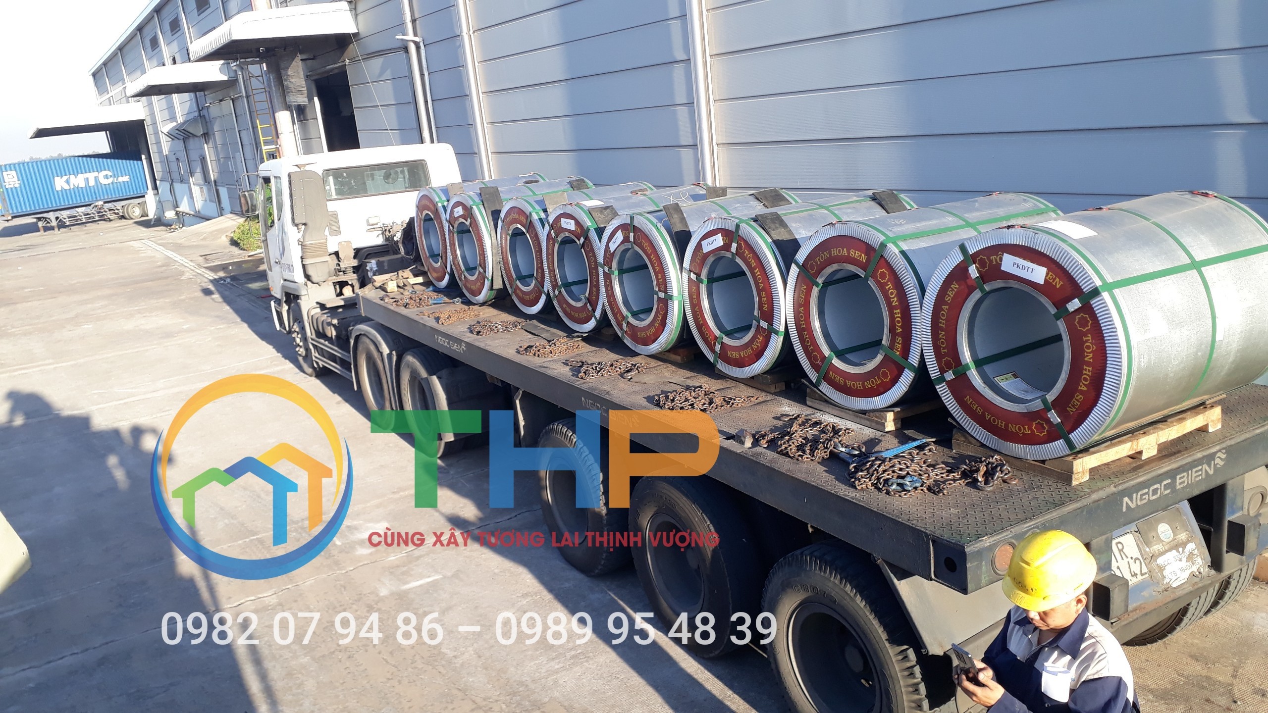 Tôn kliplock cán tại công trình