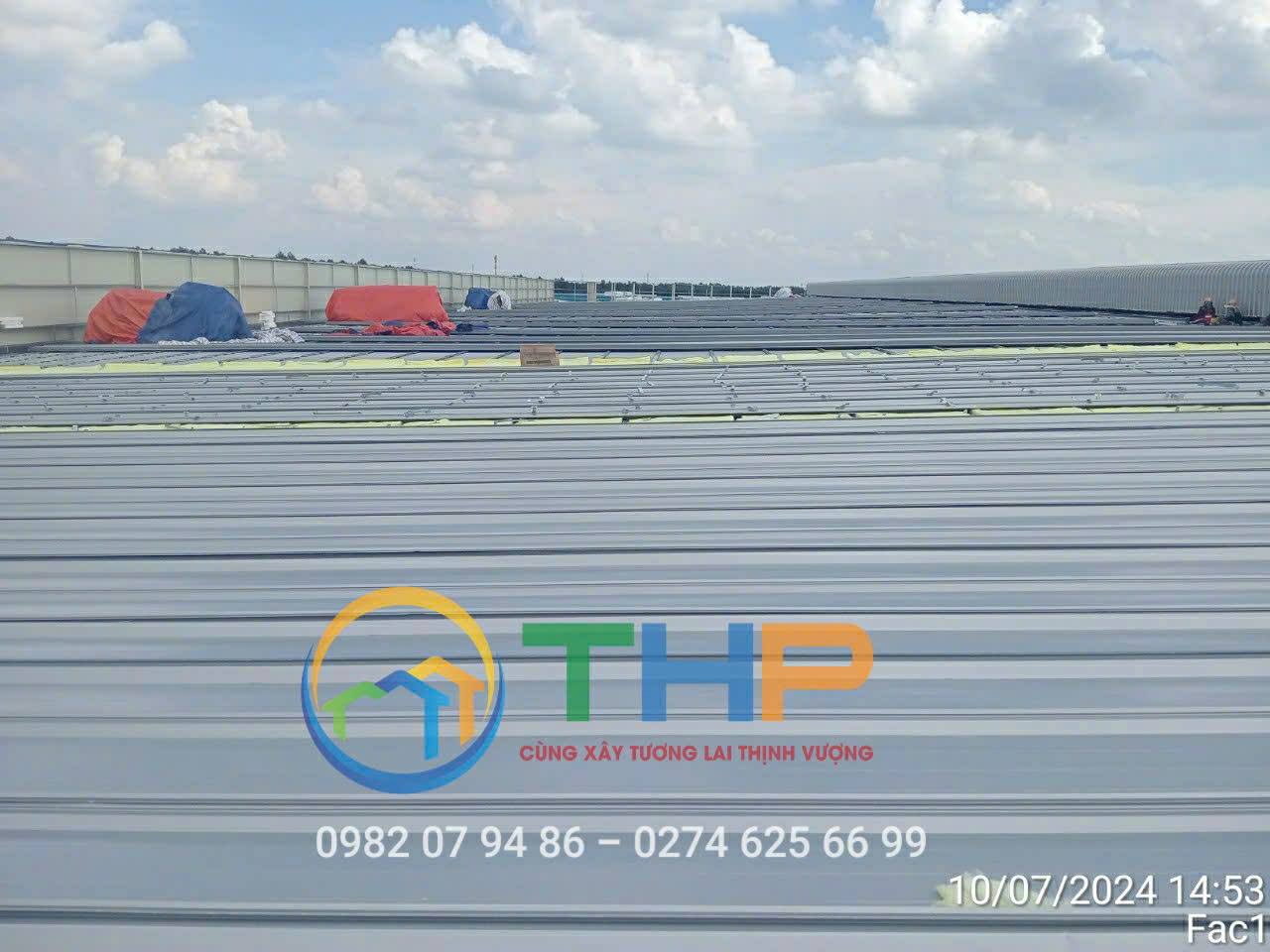 Tôn sealock - Tôn sóng Seamlock cán tại công trình Tôn sealock - Tôn sóng Seamlock cán tại công trình