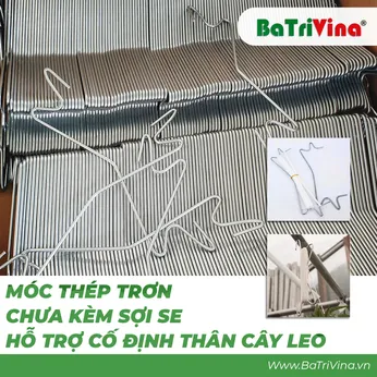 Móc sắt treo dây (Trơn, chưa có dây) 