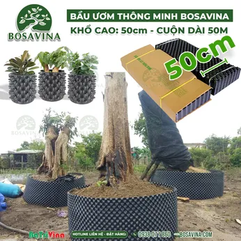 [FreeShip] (Cao 50 cm - Cuộn dài 50 m - Dày 0.7) Bầu Ươm Thông Minh BoSaVina  