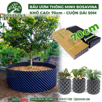 [FreeShip] (Cao 70 cm - Cuộn dài 50 m - Dày 0.7) Bầu Ươm Thông Minh BoSaVina  