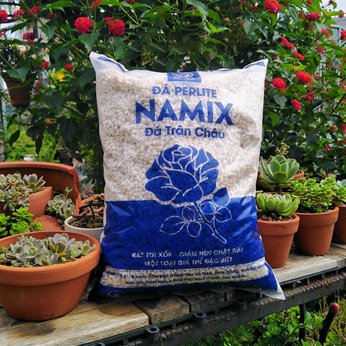 Bao 5 dm3 Đá Perlite Namix - Đá trân châu chuyên dùng để trồng hoặc trộn giá thể trồng cây cho đất thông thoáng
